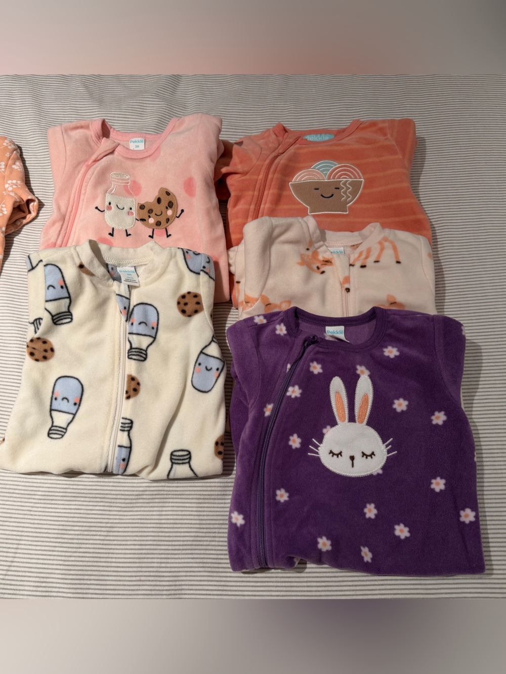 Baby Girl 3M - Pekkle Footed Sleepers